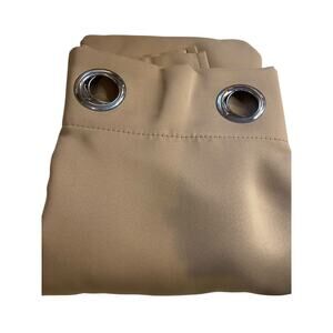 Set of 2 Wontex New Grommet Blackout Curtains Panels Khaki 52" x 84"